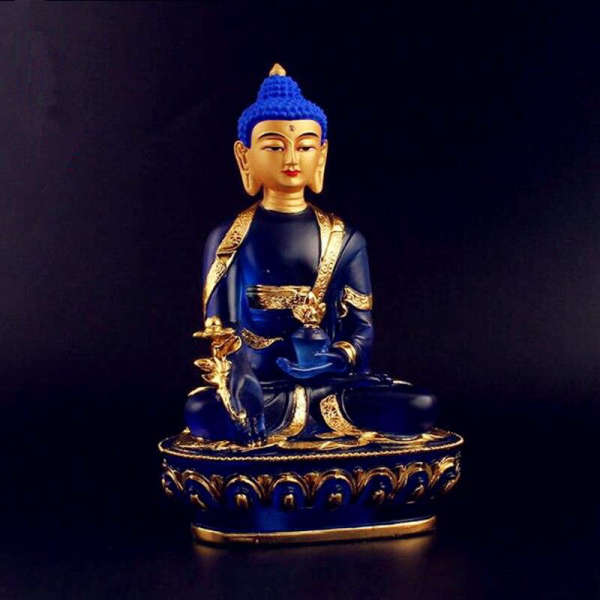 Statue Bouddha<br> Bleu de médecine - [variant_title]
