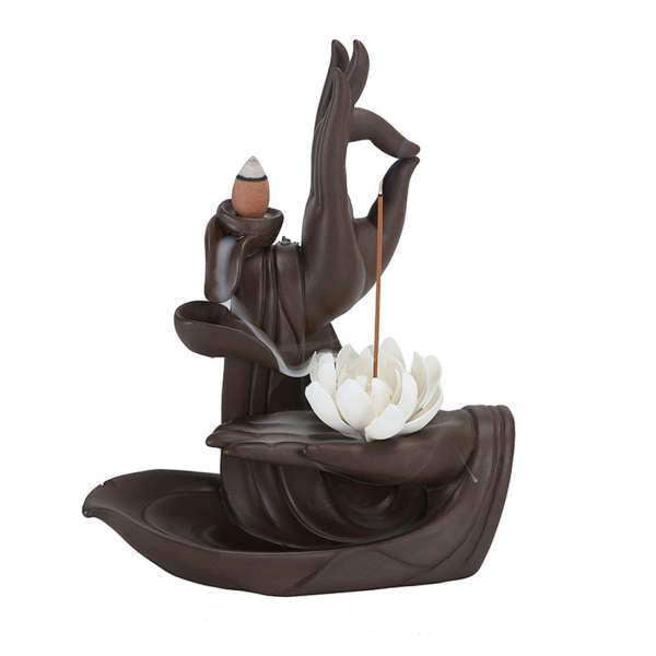 Porte Encens Bouddha main de Bouddha | Univers Bouddha
