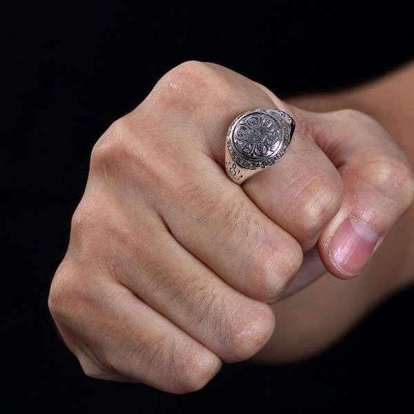 Bague Bouddha argent<br> Mantra Bouddhisme - [variant_title]