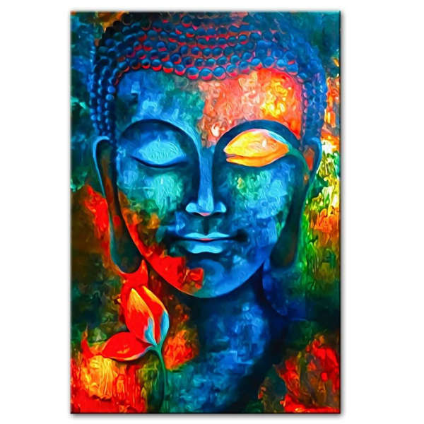 Tableau Bouddha<br> Art Abstrait Visage du Bouddha - [variant_title]
