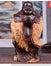 Statue Bouddha rieur<br> debout Acajou - [variant_title]