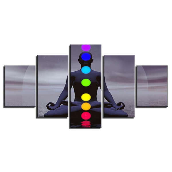 Tableau Bouddha<br> méditation 7 Chakras - [variant_title]