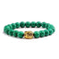 Bracelet Bouddha<br> Turquoise naturelle - Jade Or