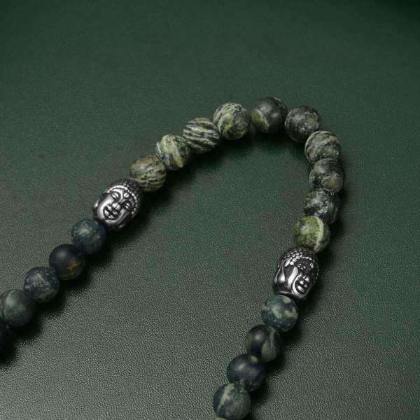 Bracelet Bouddha<br> Agate Noire naturelle - [variant_title]