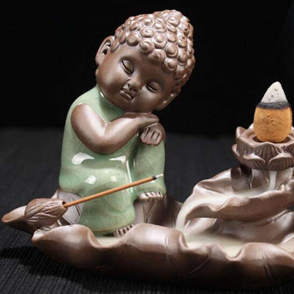 Porte Encens Bouddha<br> Moine Bouddhiste penseur - [variant_title]