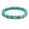 Bracelet Bouddha<br> Pierre de Lave - Turquoise
