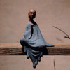 Statue Bouddha<br> moine Bouddhiste rebord étagère - Méditation