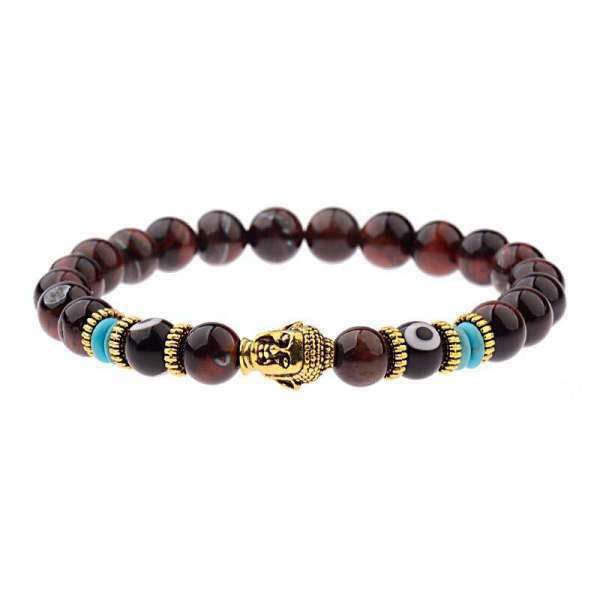 Bracelet Bouddha<br> Obsidienne Mauvais œil - 3