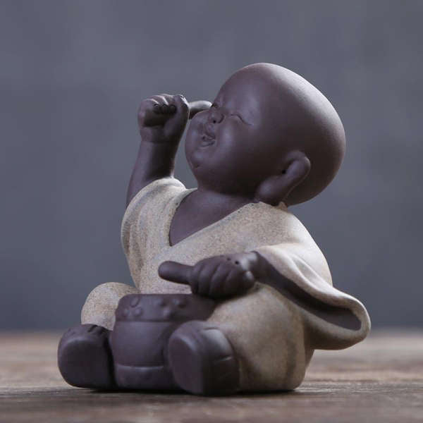 Statue Bouddha<br> Moine Bouddhiste dansant - [variant_title]