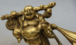 Statue Bouddha rieur<br> dorée laiton - [variant_title]