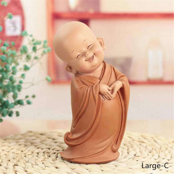 Statue Bouddha<br> Moine Bouddhiste coloré - [variant_title]