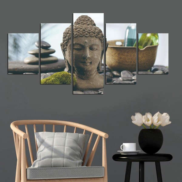 Tableau Bouddha<br> Statue tête de Bouddha - [variant_title]