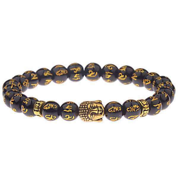 Bracelet Bouddha<br> Mantra Bouddhistes - Or