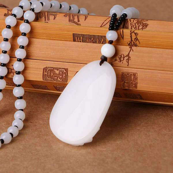 Pendentif Bouddha<br> Jade Blanc Guérisseur - [variant_title]