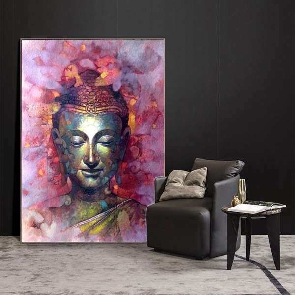 Tableau Bouddha peinture Aquarelle méditation - [variant_title]