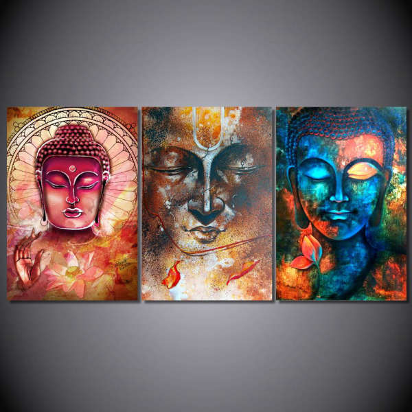 Tableau Bouddha<br> Visage du Bouddha Astral bleu - [variant_title]