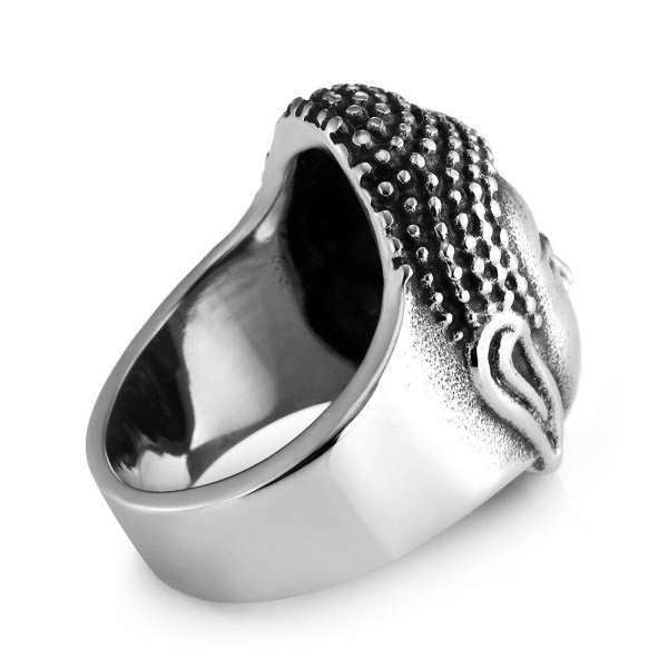 Bague Bouddha<br> Tête du Bouddha Or ou Argent - [variant_title]