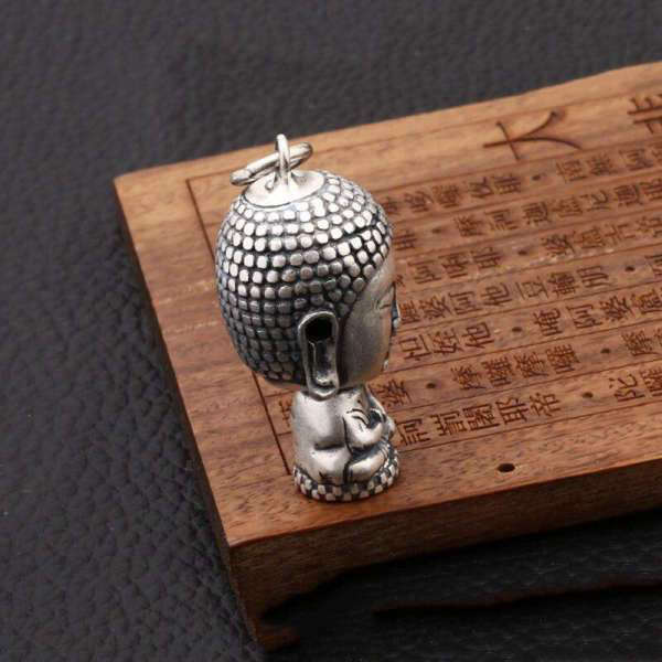 Pendentif Bouddha<br> Thaïlandais Argent Massif - [variant_title]
