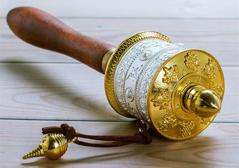 Moulin à prière<br> Bouddhiste six syllabes