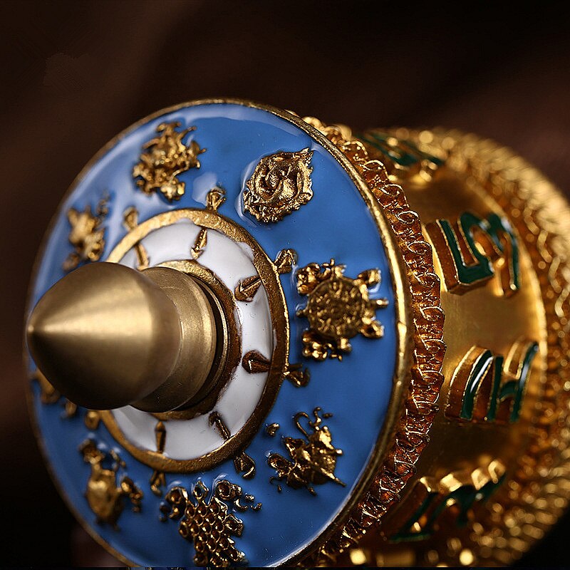 Prayer wheel <br> Tara green copper