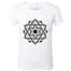 T-shirt Bouddha<br> Mandala noir femme - Noir / S