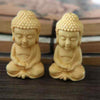 1pc Carving Boxwood Wood Buddhism Sakyamuni Figurine Buddha Statue Pendant Home DecorationYLM9911 - [variant_title]