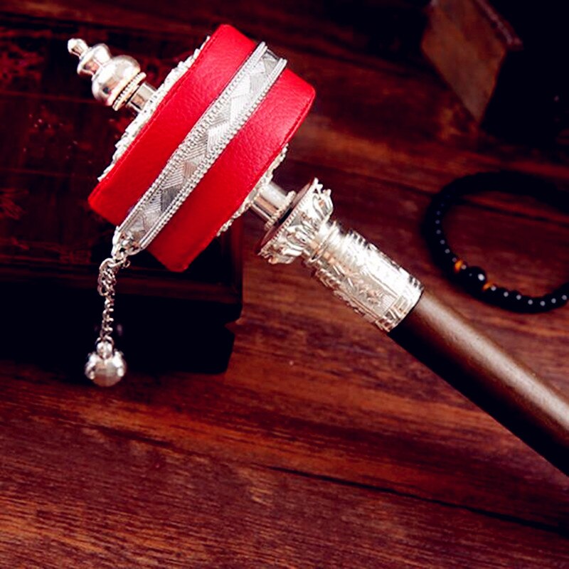 Prayer wheel in Tibet leather six syllables