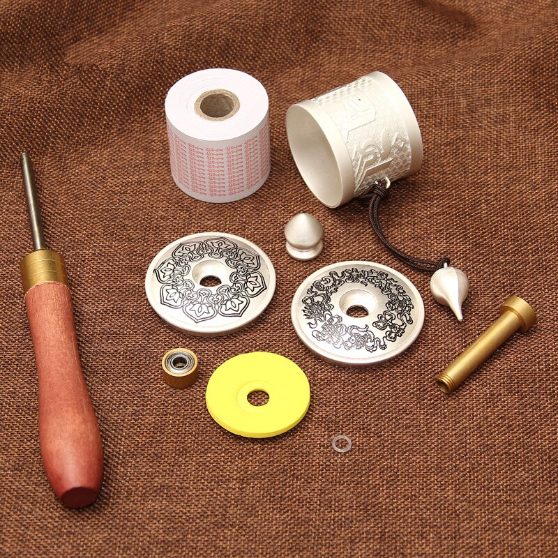 Moulin à prière<br> Six Syllabes Blanc