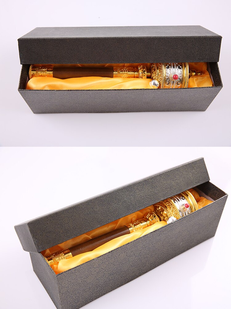 Moulin à prière<br> Bouddhiste manche bois