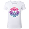 T-shirt Bouddha<br> Mandala Rose femme - S / Rose