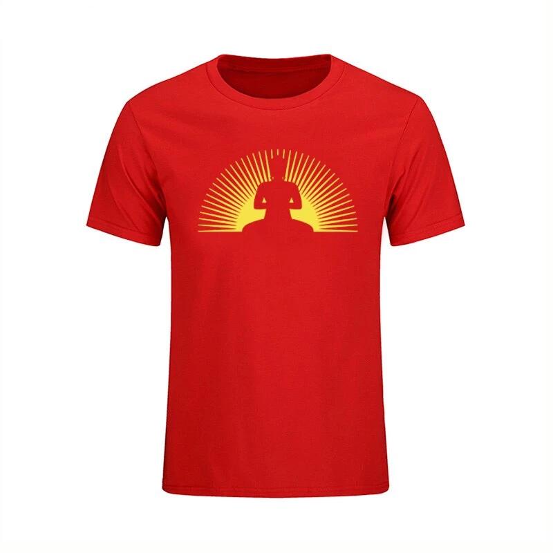 T-shirt Bouddha<br> Aurore Méditation - Blanc / S