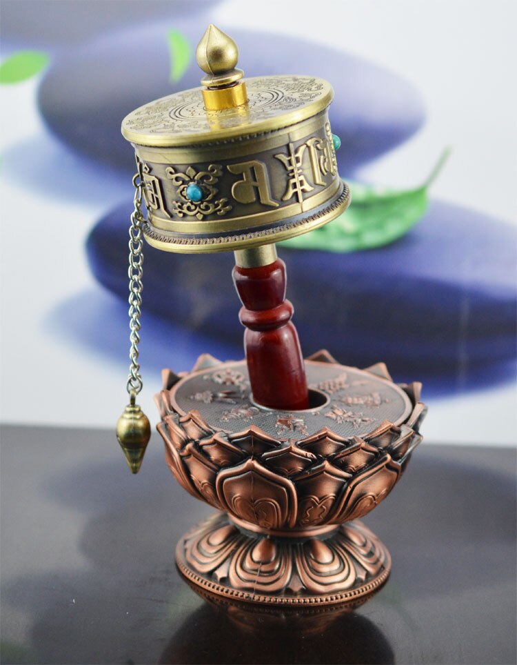 Moulin à prière<br> Népal Om Mani Padme Hum