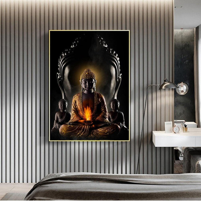 Tableau Bouddha<br> Flamme intérieur - [variant_title]