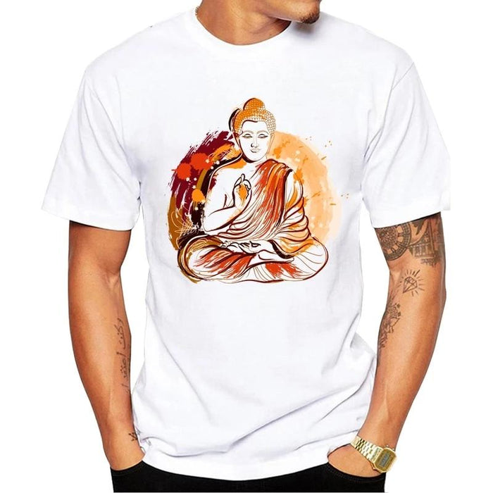 T-shirt Bouddha Homme<br> Bouddha Enseignant - [variant_title]