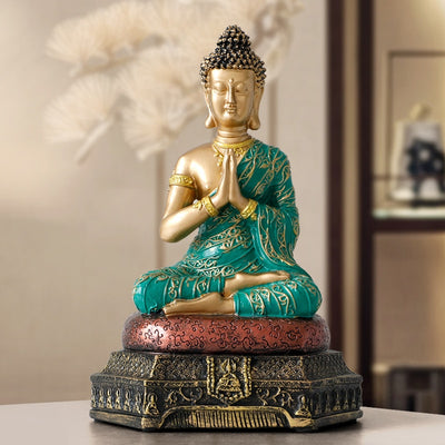 Buddha Statues Thailand for Garden office home Decor Desk ornament fengshui hindu sitting Buddha figurine Decoration - [variant_title]