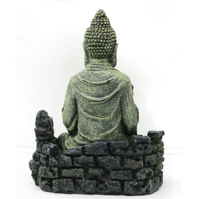 Crafts Gifts Fish Tank Resin Reptiles Hotel Aquarium Decoration Ornament Buddha Statue Accessories Sitting Simulation Home - [variant_title]