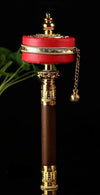 Prayer wheel <br> Buddhist six syllables leather