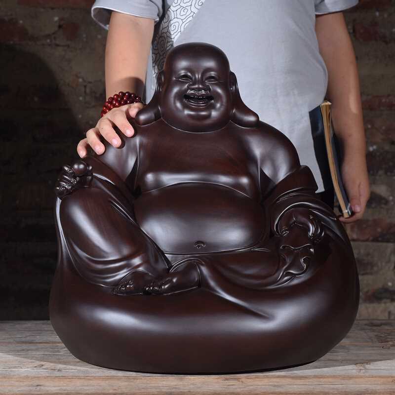 Statue Bouddha Geante noire