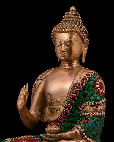 Statue Bouddha Assis (Grande) zoom