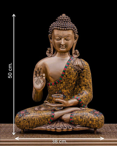 Statue du grand Bouddha Murty taille