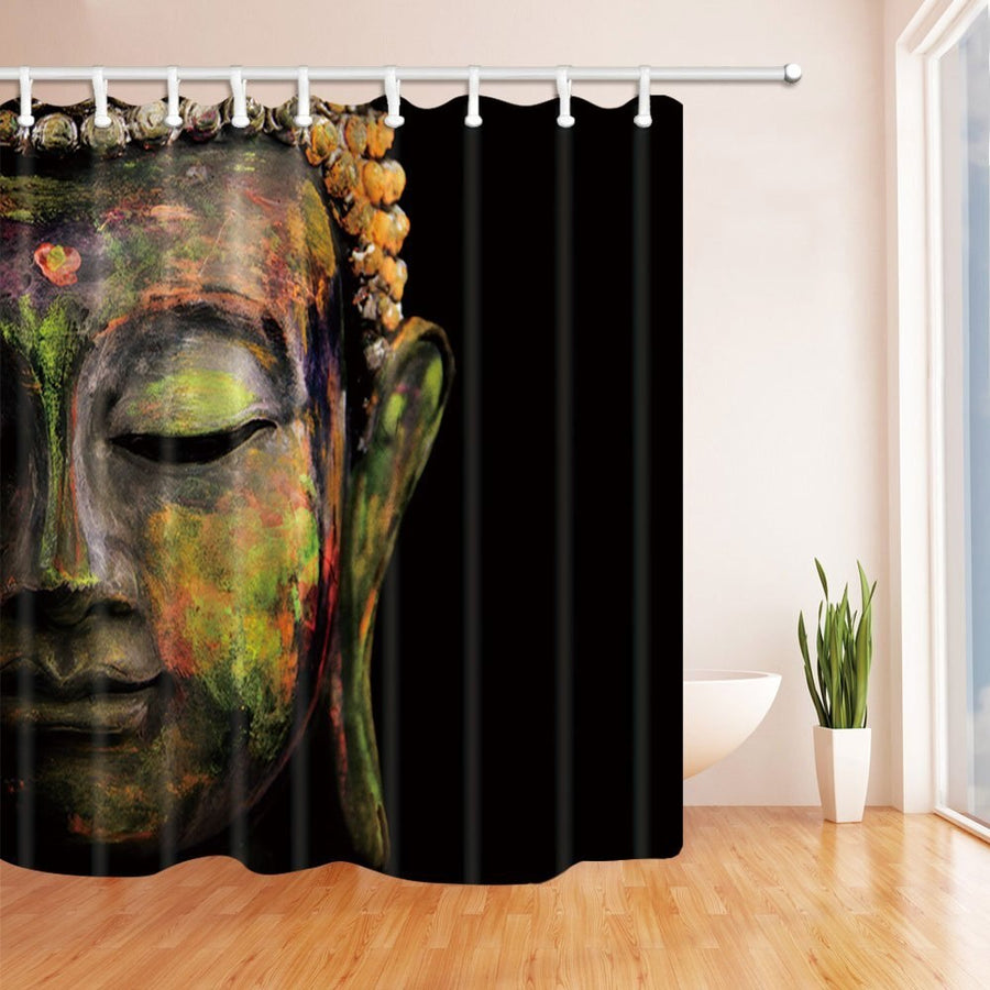 Rideau de Douche Bouddha <br> style