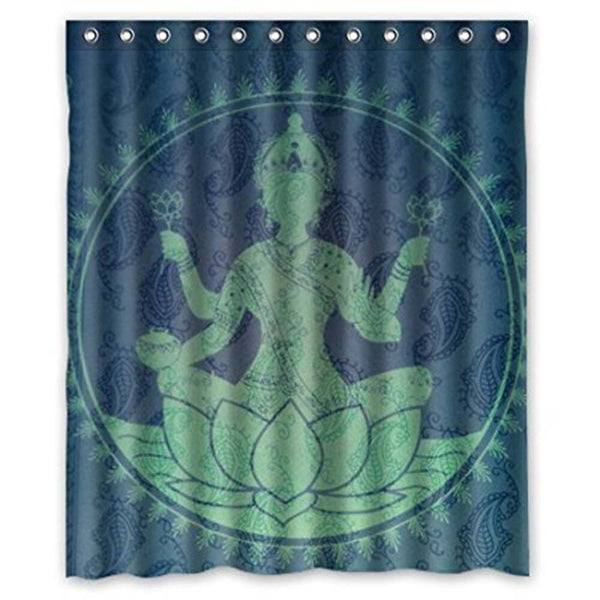 Rideau de Douche Bouddha <br> sable main image 1