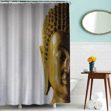 Buddha Shower Curtain <br> half face