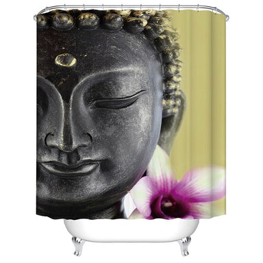Buddha Shower Curtain with Focus