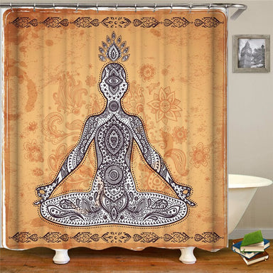Buddha Shower Curtain <br> mono style