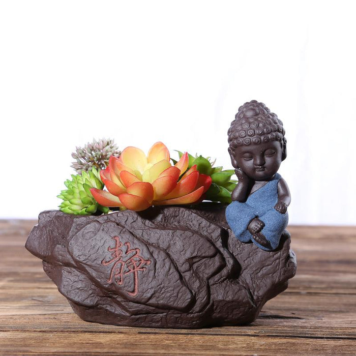 Pot de fleur Bouddha Céramique