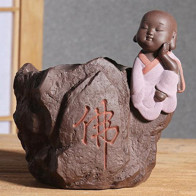 Mini Bouddha Tanzanite - Décoration Zen - Gaiance Minéraux