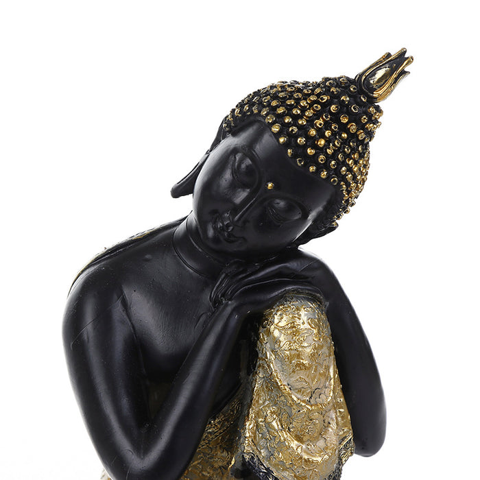 BUF Buddhism Adornment Buddha Tathagata Statue Thailand Yoga Mandala Buddha Sculptures Resin Craft Amitabha Buddha Statue