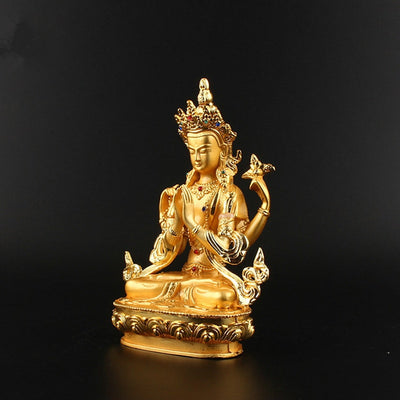 Statue Bouddha 4 bars Or