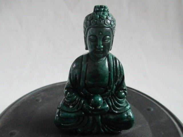 Statue Bouddha Fait à la main Jade Vert